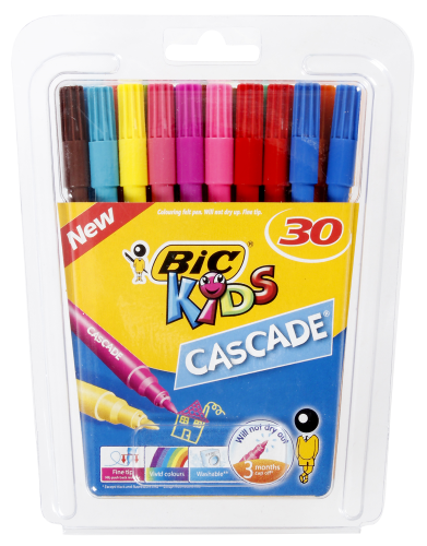 Bic Kids Cascade Felt Tip Pens 30